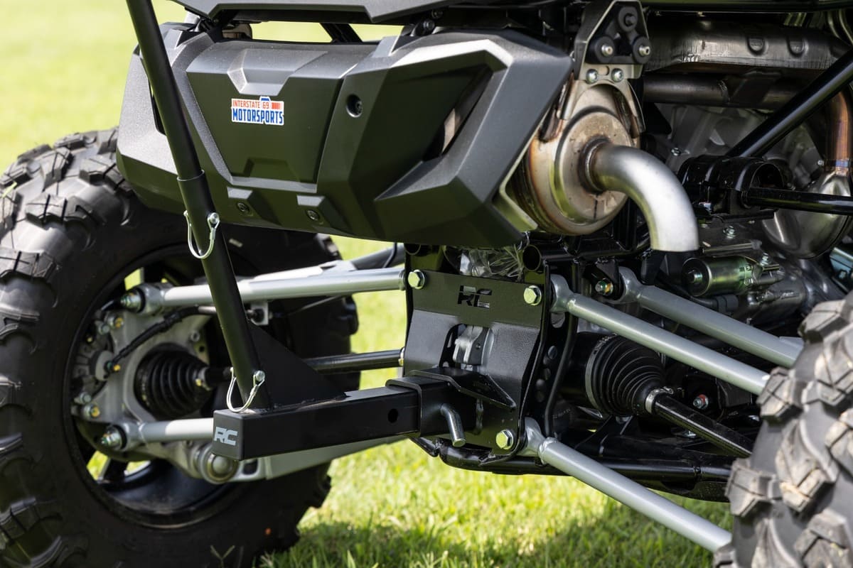 Rough Country Single 2 & 2.5" Inch Hitch w/ Flag Pole Holder