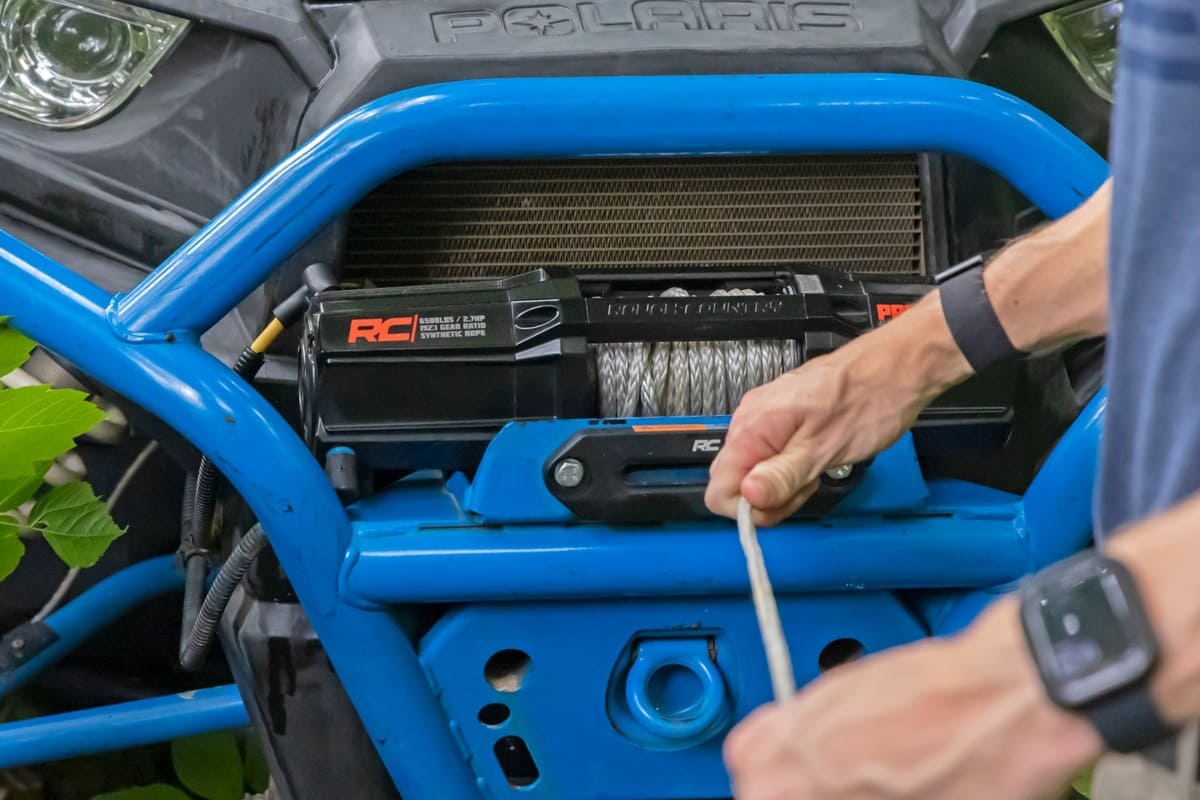 Rough Country UTV 6500 lb Winch w/ Remote Synthetic Rope