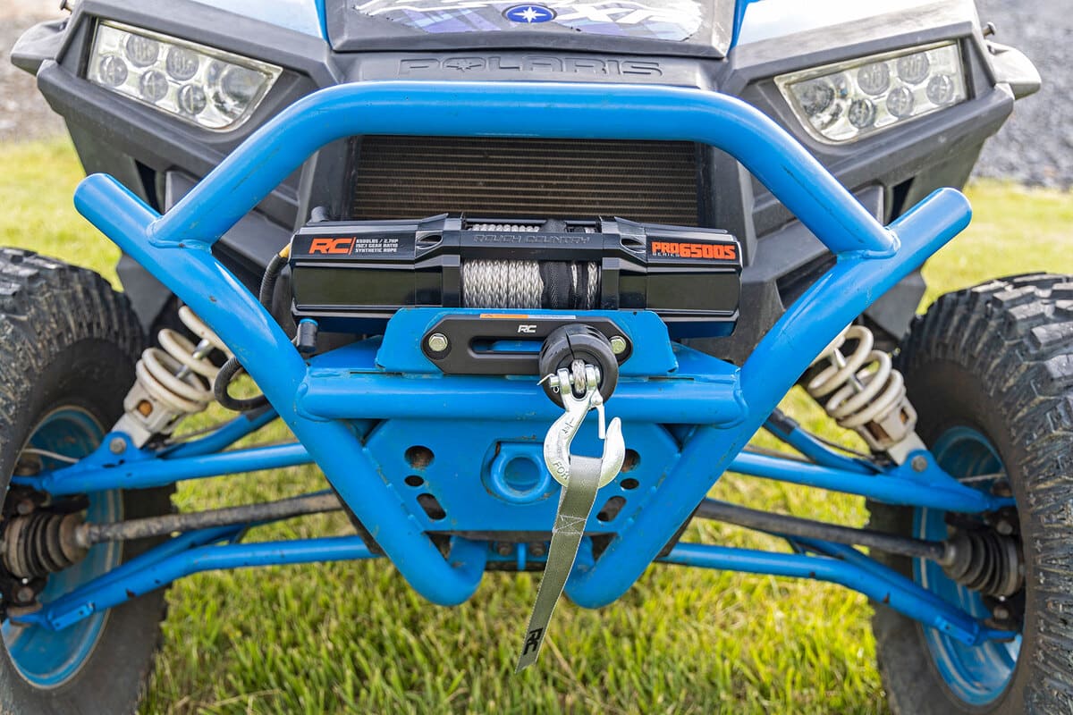 Rough Country UTV 6500 lb Winch w/ Remote Synthetic Rope