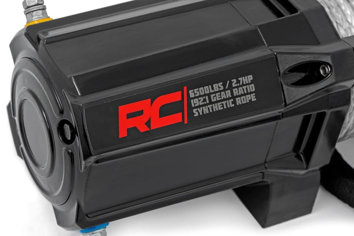 Rough Country UTV 6500 lb Winch w/ Remote Synthetic Rope