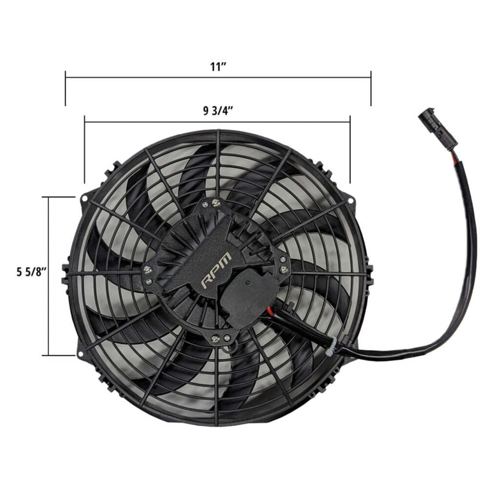 RPM '17-'19 Can-Am Maverick X3 50mm 10" Brushless 10 Blade Intercooler Fan Upgrade Kit