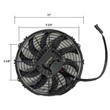 RPM '17-'19 Can-Am Maverick X3 50mm 10" Brushless 10 Blade Intercooler Fan Upgrade Kit
