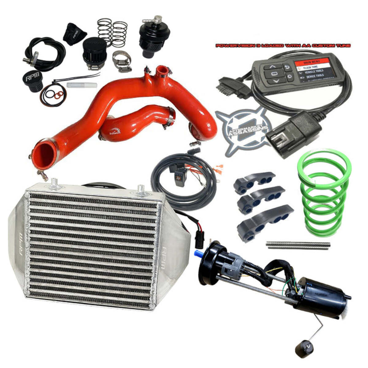 RPM 17-19 X3 120HP to 205HP Complete Upgrade Kit X3 Big Core Intercooler Kit + Tuner