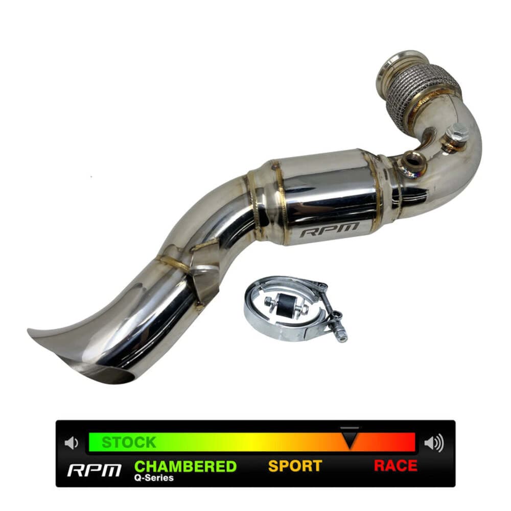 RPM '17-'25 Can-Am Maverick X3 Turbo Back 3" Full Race Exhaust w/ Muffler