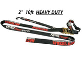 RPM 2" x 10ft Heavy Duty 3,300Lb Ratchet Strap