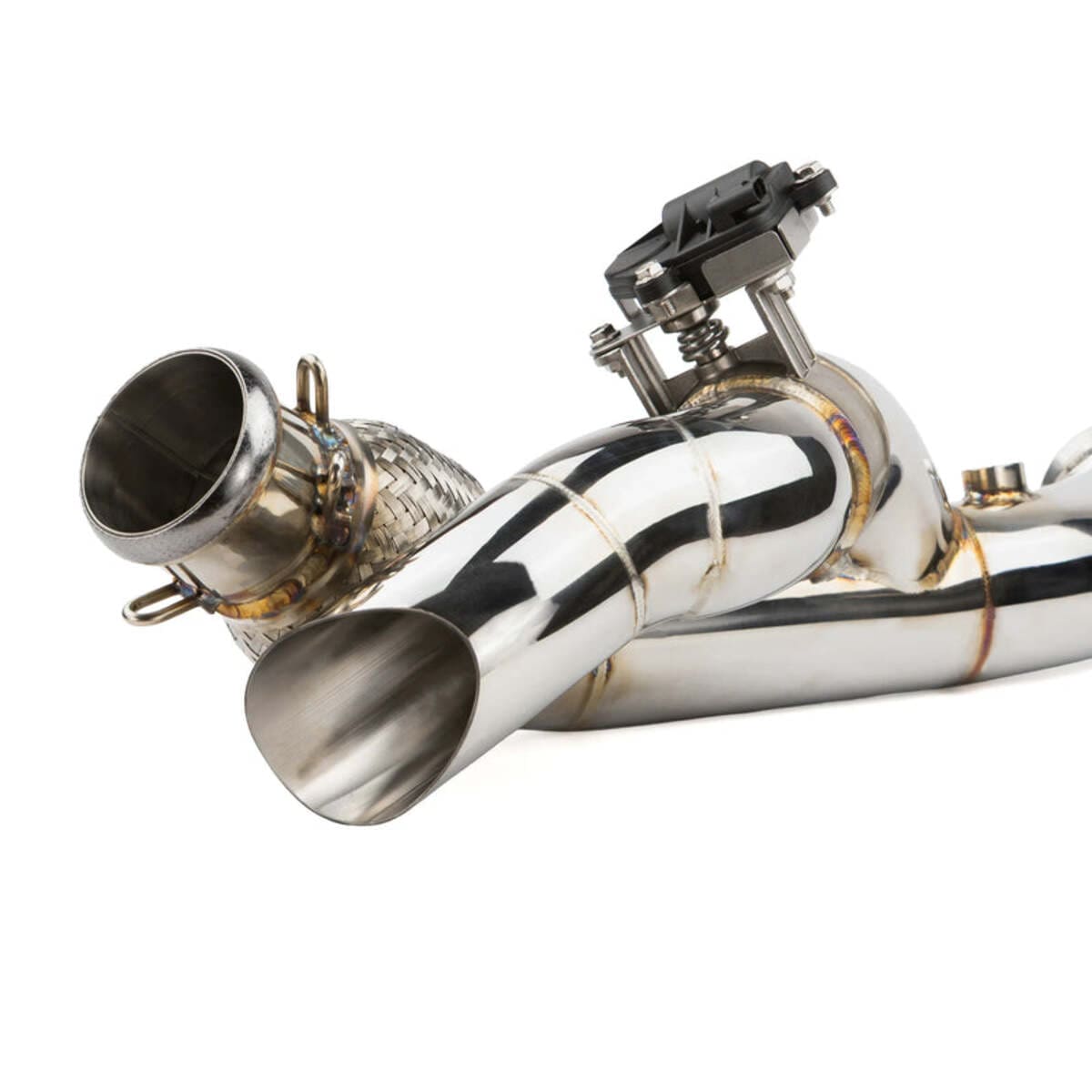 RPM Cam-Am Maverick R MAX Side Exit E-Valve Down Pipe - 2 Seat