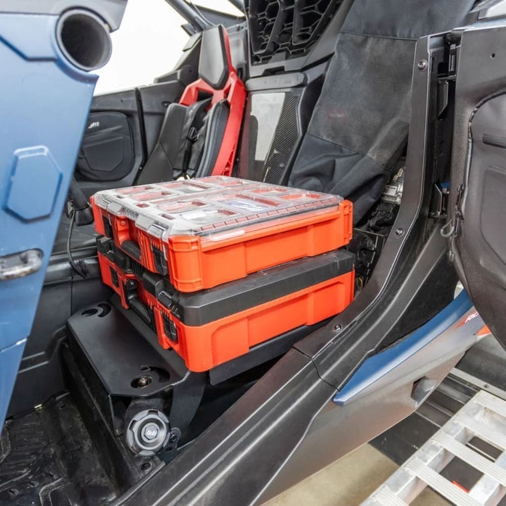 RPM Can-Am Maverick R MAX Milwaukee Packout Seat Delete Rack