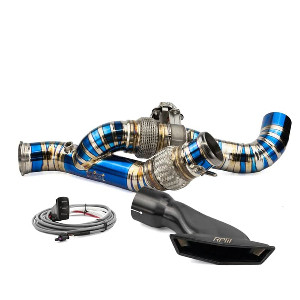 RPM Can-Am Maverick R Titanium 3" E-Valve Mid Pipe / Electronic Dump Valve