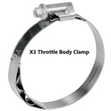 RPM Can-Am Maverick X3 Turbo R & RR Stainless Charge Tube Clamp Set