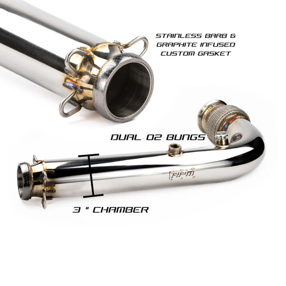 RPM Can-Am Maverick X3/ Turbo/ RR Monster Mouth Cat Delete Bypass Mid Race Pipe