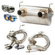 RPM Kawasaki Teryx H2 3/4 Exhaust – 2.5" Mid Pipe + Chambered Muffler/Straight or E-Valve Option