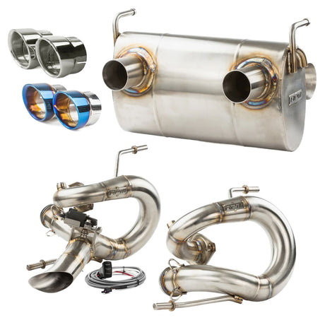 RPM Kawasaki Teryx H2 3/4 Exhaust – 2.5" Mid Pipe + Chambered Muffler/Straight or E-Valve Option