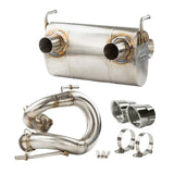RPM Kawasaki Teryx H2 3/4 Exhaust – 2.5" Mid Pipe + Chambered Muffler/Straight or E-Valve Option