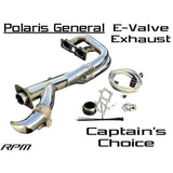 RPM Polaris General 1000 2.5" E-valve Captain's Choice Side Dump Exhaust