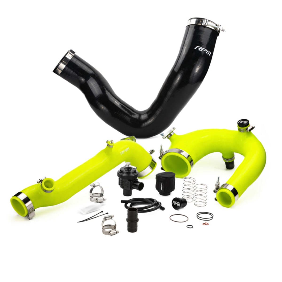 RPM Polaris RZR Turbo R Silicone Intake J-Tube, Charge Tube w/ BOV & Intake Tube Kit
