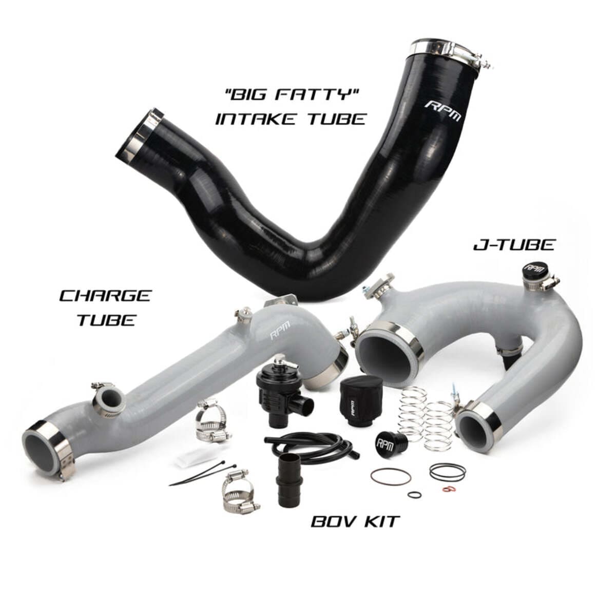 RPM Polaris RZR Turbo R Silicone Intake J-Tube, Charge Tube w/ BOV & Intake Tube Kit