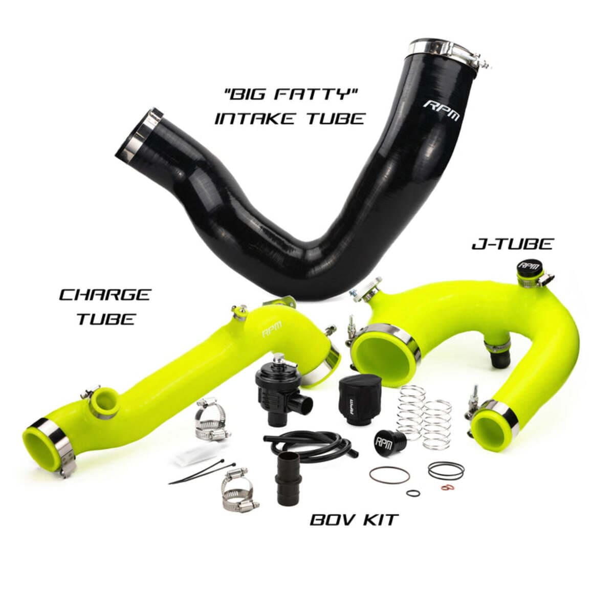 RPM Polaris RZR Turbo R Silicone Intake J-Tube, Charge Tube w/ BOV & Intake Tube Kit