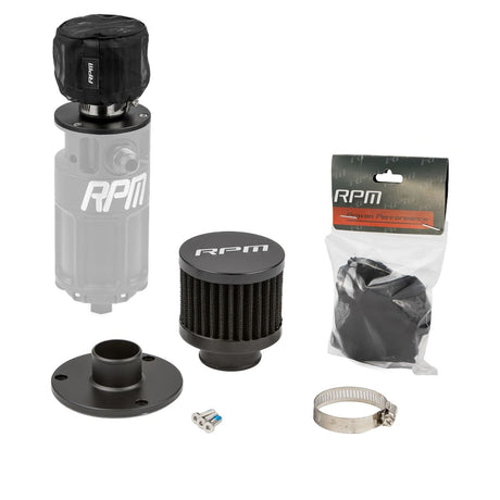 RPM Powersports 4-Stage Catch Can Ext Filter Top W/ Filter & Pre Filter