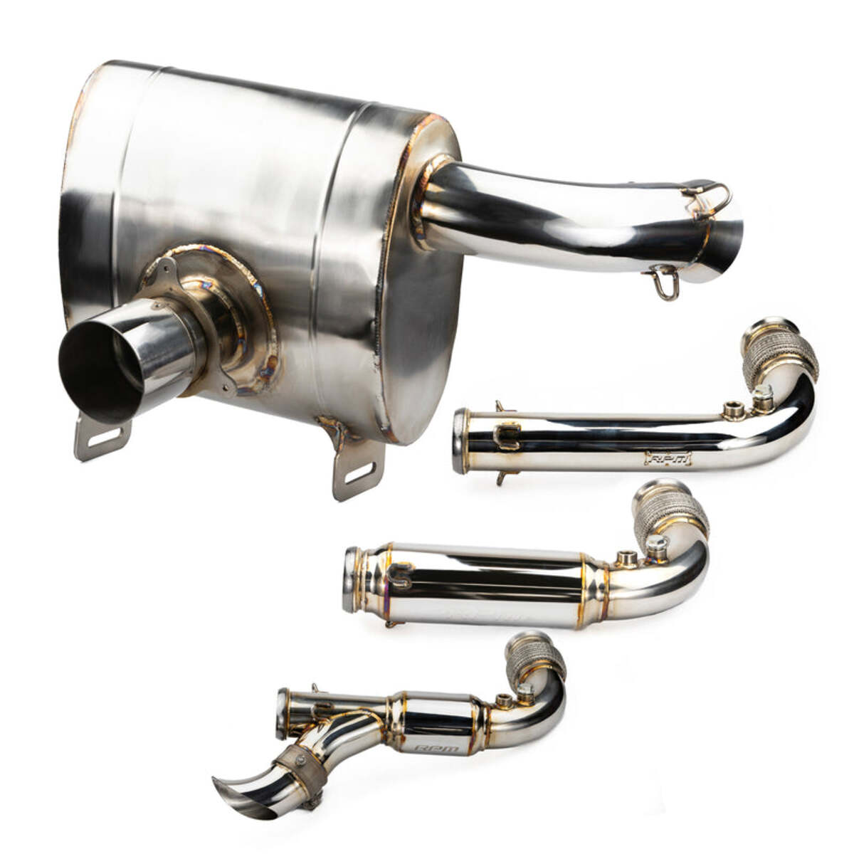 RPM Powersports Can Am Maverick X3 Full 3 Chambered Q-Series Turbo Back Exhaust System