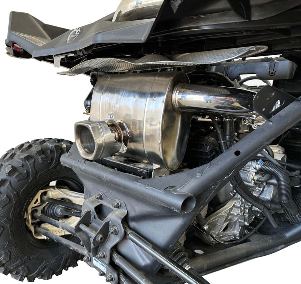 RPM Powersports Can Am Maverick X3 Full 3 Chambered Q-Series Turbo Back Exhaust System