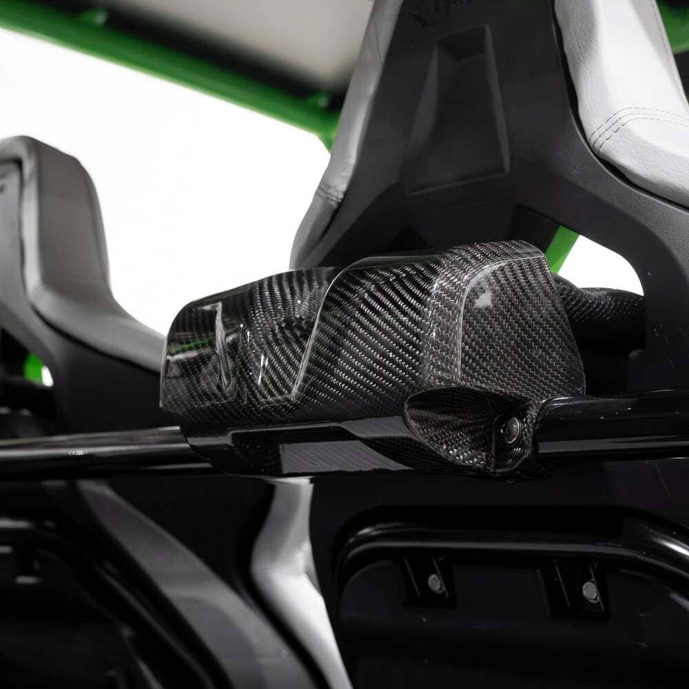 RPM Powersports Kawasaki Teryx H2 Carbon Fiber Seat Belt Covers - Pair