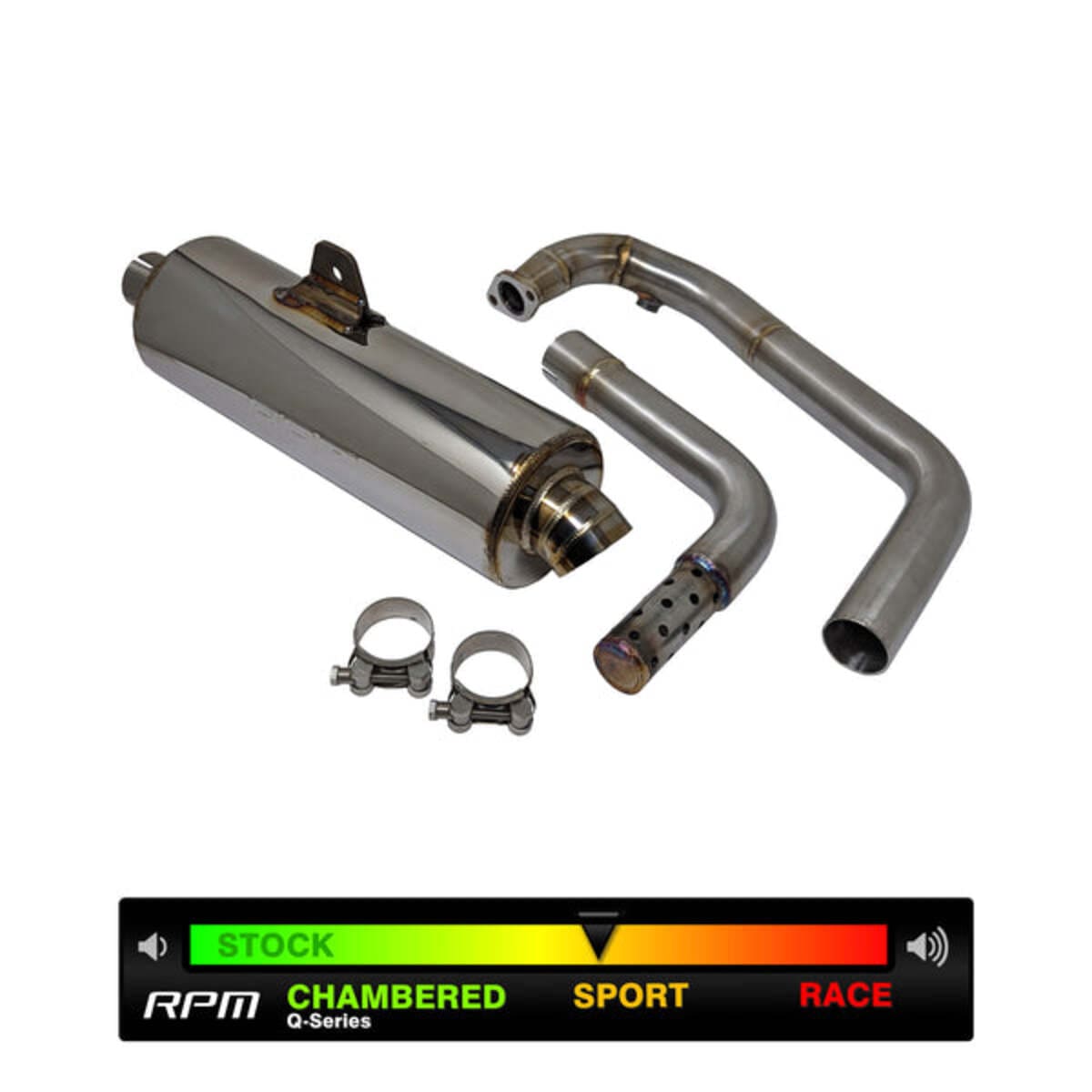 RPM Powersports Polaris RZR 200 Sport Series Full Exhaust System