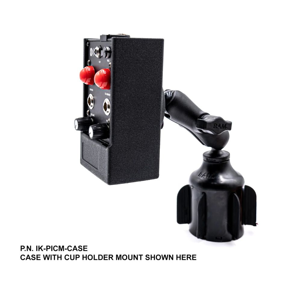 Rugged Radios 242 Intercom RAM Mount Case w/ Optional Cup Holder Mount