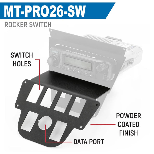 Rugged Radios '26 Polaris RZR Pro R Ultimate Lower Accessory Panel w/ 10.4" Touchscreen