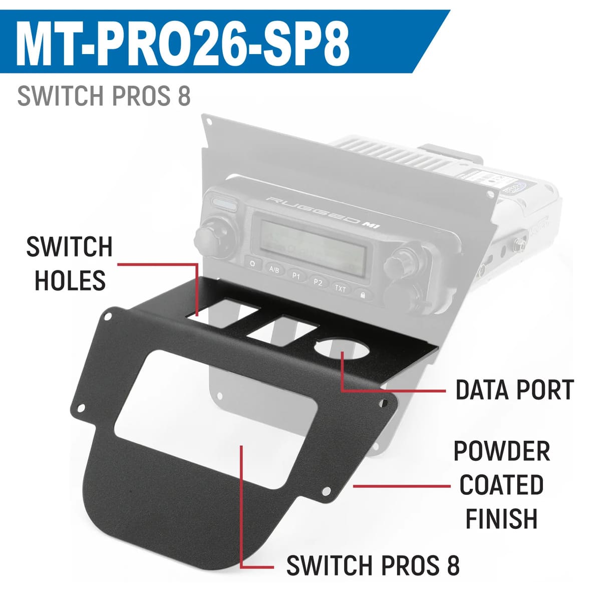 Rugged Radios '26 Polaris RZR Pro R Ultimate Lower Accessory Panel w/ 10.4" Touchscreen