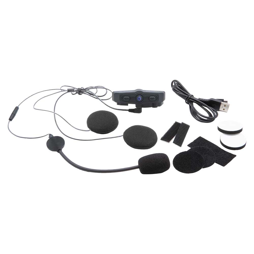 Rugged Radios CONNECT BT2 Moto Kit with GMR2 Radio - Bluetooth Headset, Super Sport Harness, and Handlebar Push-To-Talk