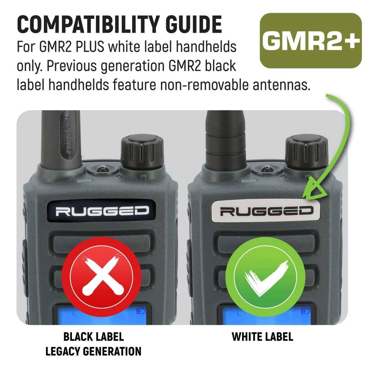 Rugged Radios GMR2 PLUS/ GMR5 & GMR5-X Long Range Antenna