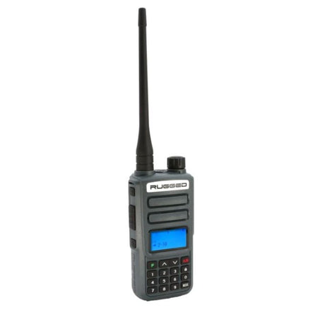 Rugged Radios GMR2 PLUS GMRS and FRS Two Way Handheld Radio - Grey