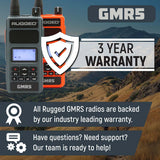 Rugged Radios GMR5 5W GMRS Handheld Radio