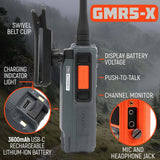 Rugged Radios GMR5-X/ 5W GMRS Handheld Radio - Waterproof w/ XL Battery