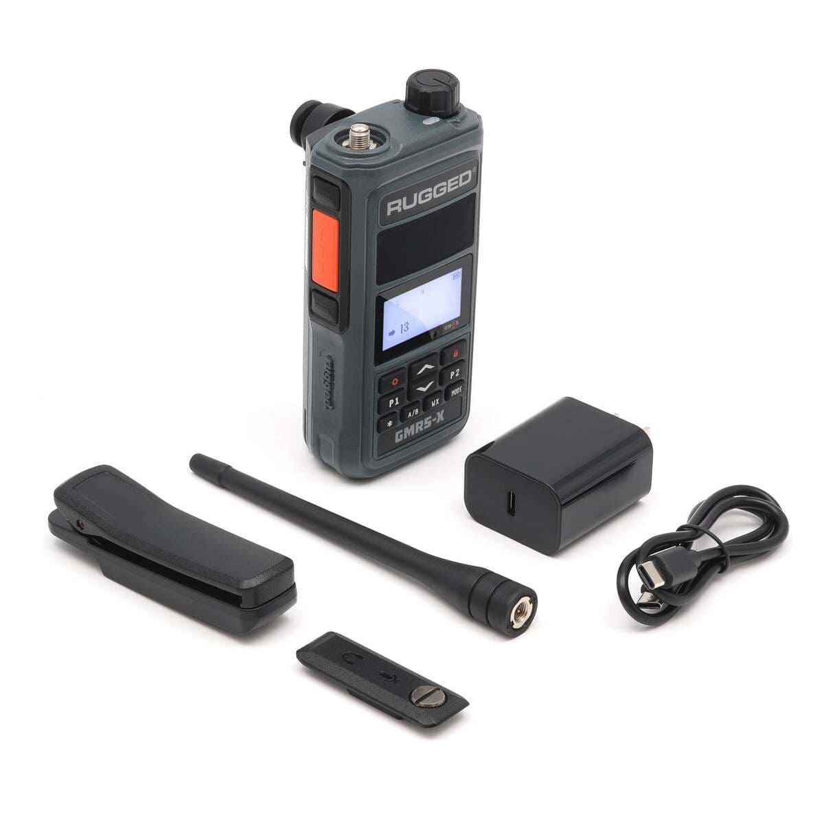 Rugged Radios GMR5-X/ 5W GMRS Handheld Radio - Waterproof w/ XL Battery
