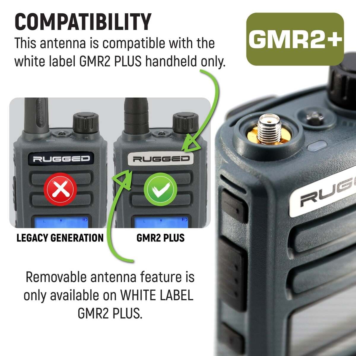 Rugged Radios GMR5-X Handheld Radios Magnetic Mount Antenna