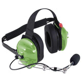 Rugged Radios H42 Behind the Head (BTH) Headset for 2-Way Radios - Green