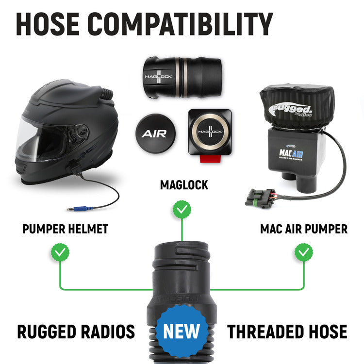 Rugged Radios MagLock Helmet Air Kit