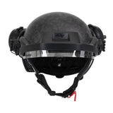 Rugged Radios MRC Opposition Half Helmet With Rail Mounted Headset - Dot