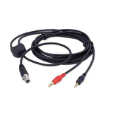 Rugged Radios Music Input and Audio Record Connect Cable for Intercom AUX Port