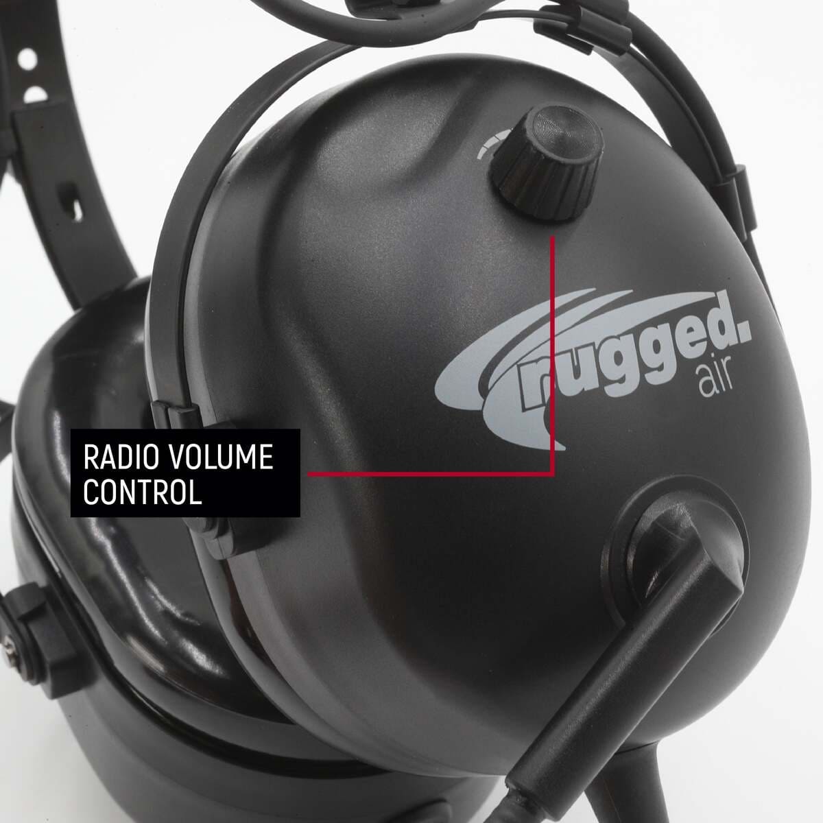 Rugged Radios Polaris General Bluetooth Aviation Headset