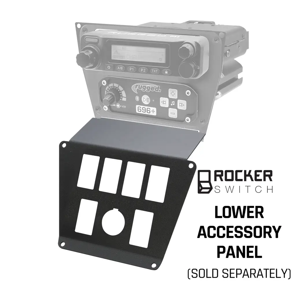 Rugged Radios Polaris RZR PRO XP/Turbo R/Pro R Complete Communication Kit with Intercom and 2-Way Radio