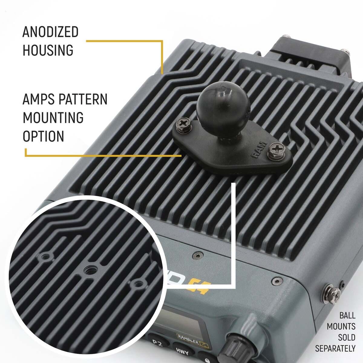 Rugged Radios Rambler G4 GMRS Mobile Radio & Antenna Kit