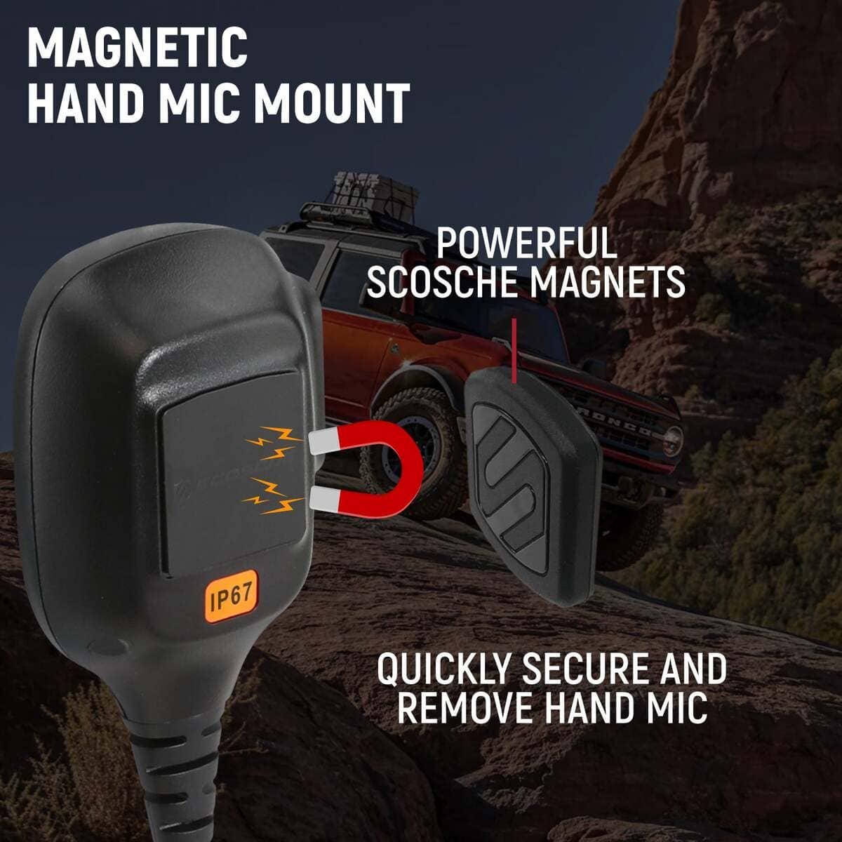 Rugged Radios Rambler G4 GMRS Mobile Radio & Antenna Kit