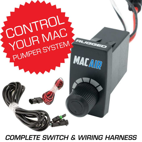 Rugged Radios Rocker Switch Variable Speed Controller (VSC) for MAC Helmet Air Pumper - Complete Switch & Wiring Harness