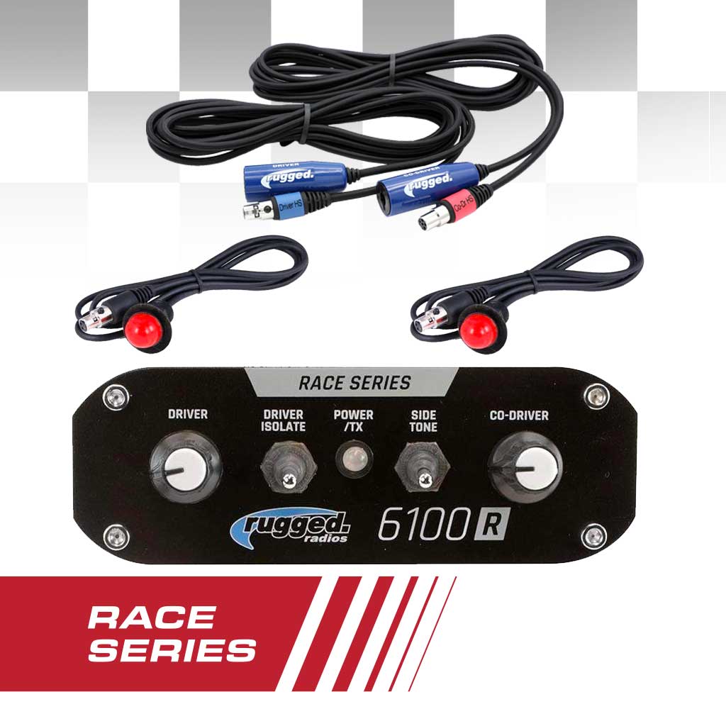 Rugged Radios RRP6100 2 Person Race Intercom Kit