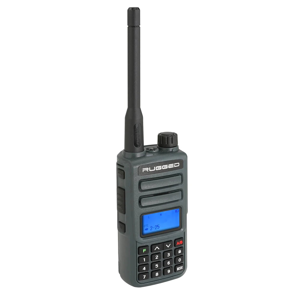 Rugged Radios CONNECT BT2 Moto Kit with GMR2 Radio - Bluetooth Headset, Super Sport Harness, and Handlebar Push-To-Talk