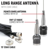 Rugged Radios Segway Super Villain Complete Communication Kit w/ Bluetooth Intercom & 2-Way Radio