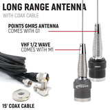 Rugged Radios STX STEREO Remote Head Complete Master Communication Kit w/ Intercom & 2-Way Radio