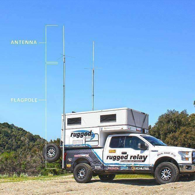 Rugged Radios VHF Fiberglass Base Camp Antenna